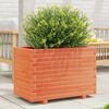 vidaXL Garden Planter Wax brown Solid pinewood 27.6 x 15.7 x 19.5 in