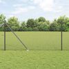 vidaXL Fence Post Grey 32.81 x 3.28 ft (0.63 x 0.63 in mesh) Steel