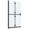 vidaXL Foldable Walk-in Shower Wall Frosted ESG Glass 39.4"x74.8"