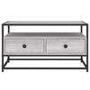 vidaXL TV Cabinet Grey Sonoma Engineered wood, steel Medium TV Cabinet