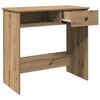 vidaXL Desk Artisan Oak Engineered Wood Compact Desk Rectangular