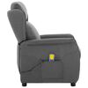 vidaXL Massage Chair Light gray 67.5 x 93.5 x 101.5 cm fabric