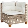 vidaXL Garden Sofa Set Beige PE rattan Large Modular Garden Sofa Set