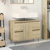 vidaXL Bathroom Cabinet Sonoma Oak Engineered wood, iron