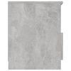 vidaXL Bed Cabinet Concrete grey Engineered wood Medium Bed Cabinet