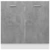 vidaXL Sink Bottom Cabinet Concrete grey Engineered wood Medium
