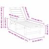 vidaXL Garden Lounge Furniture Reclining 2 pcs White 53 x 195.5 x 30cm