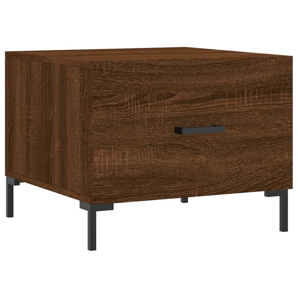 vidaXL Coffee Table Brown Oak Engineered Wood Compact Coffee Table