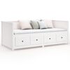 vidaXL Day Bed White Solid pine wood 39.4 x 78.7 in