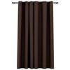 vidaXL Linen-Look Blackout Curtain with Grommets Taupe 290x96.5 "