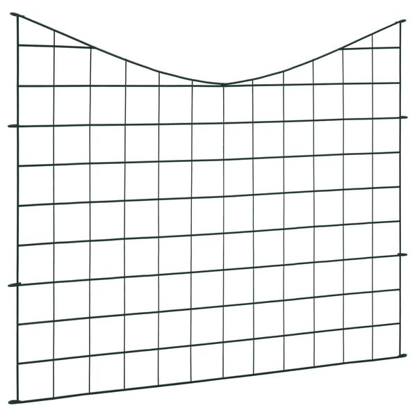 vidaXL Lower Arch Patio Fence Set 30.5x25.2" Green