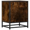 vidaXL Bedside Cabinet Set of 2 Smoked oak Engineered wood, steel