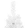 vidaXL Artificial Half Christmas Tree White PVC Slim Decorative Inlays