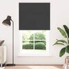 vidaXL Roller Blind Black 100% Polyester 49.2x90.6 in Height-Adjustable