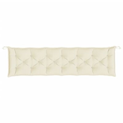 vidaXL Garden Bench Cushions 2pcs Cream White 78.7"x19.7"x2.8" Oxford Fabric