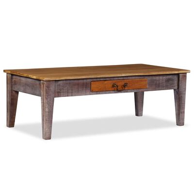 vidaXL Coffee Table Solid Wood Vintage 46.5"x23.6"x15.7"