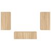 vidaXL TV Wall Cabinet Sonoma Oak Engineered Wood Medium TV Wall Cabinet