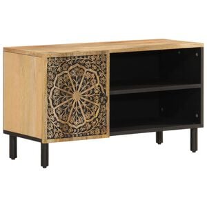vidaXL TV Cabinet Brown Solid mango wood, iron TV Stand Rectangular
