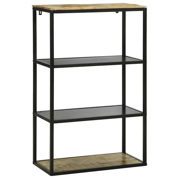 vidaXL Bookcase 27.56 x 13.78 x 43.31 in Solid Mango wood