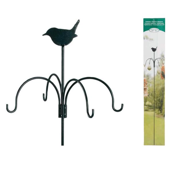 Esschert Design Bird Feeder Station Green Mild steel Medium
