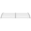 vidaXL Door Canopy Gray and Transparent