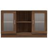 vidaXL Vitrine Brown Oak Engineered wood Medium Vitrine Rectangular