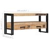 vidaXL TV Stand Mango Wood and Black
