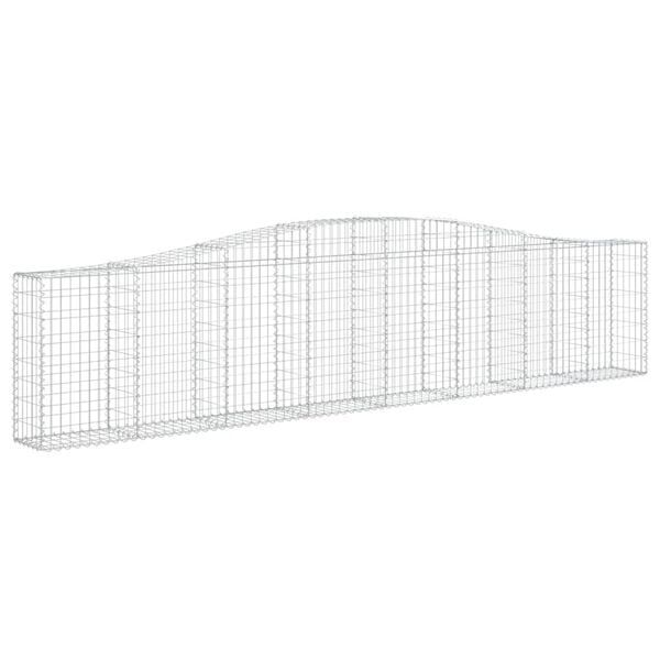 vidaXL Gabion Basket Set of 7 Silver Galvanized iron Extra Large