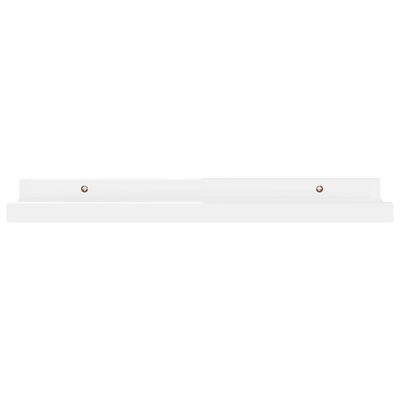 vidaXL Wall Shelves 4 pcs High Gloss White 15.7"x3.5"x1.2"