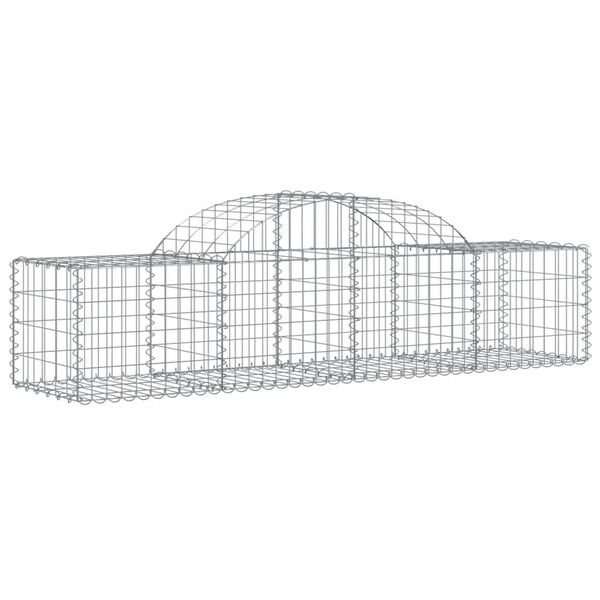 vidaXL Gabion Basket Set of 50 Silver Galvanized iron Large Durable