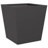 vidaXL Garden Planter Black Cold-rolled Steel 15.7x15.7 in Durable