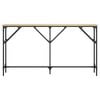 vidaXL Console Table Sonoma Oak Engineered Wood, Metal