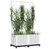 vidaXL Garden Planter White Polypropylene Medium Planters