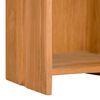 vidaXL Bookshelf Natural Wood Solid Teak Wood 11.8x11.8x43.3 in