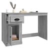 vidaXL Desk Grey Sonoma Engineered Wood Medium Desk Rectangular