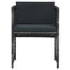 vidaXL Garden Dining Set Grey and anthracite