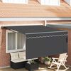 vidaXL Retractable Awning Manual Grey and anthracite 118.11" x 98.43