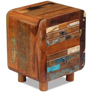 vidaXL Storage Cabinet Varied/Multicolor Reclaimed wood Medium