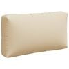 vidaXL Pallet Cushion Set of 3 Beige 100% Polyester Medium