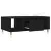 vidaXL Coffee Table Black Engineered Wood Medium Coffee Table