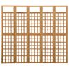 vidaXL 5-Panel Room Divider/Trellis Solid Fir Wood 79.3"x70.9"