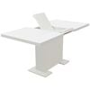 vidaXL Kitchen Table High gloss white MDF and Steel Extendable