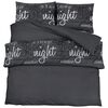vidaXL Duvet Cover Set Set of 2 Black 100% Cotton 79x79 in Duvet Cover