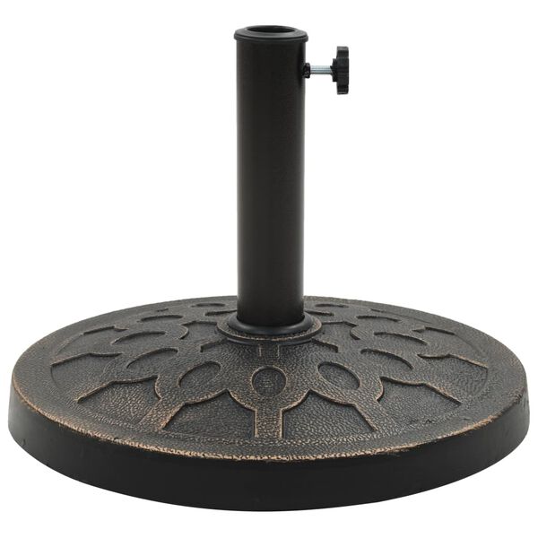 vidaXL Umbrella Base Bronze Polyresin 28.7 lbs Fancy Design