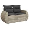 vidaXL Garden Sofa Set Light Grey