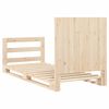 vidaXL Bed Frame Pine Solid Pine Wood Twin Sturdy Bed Frame