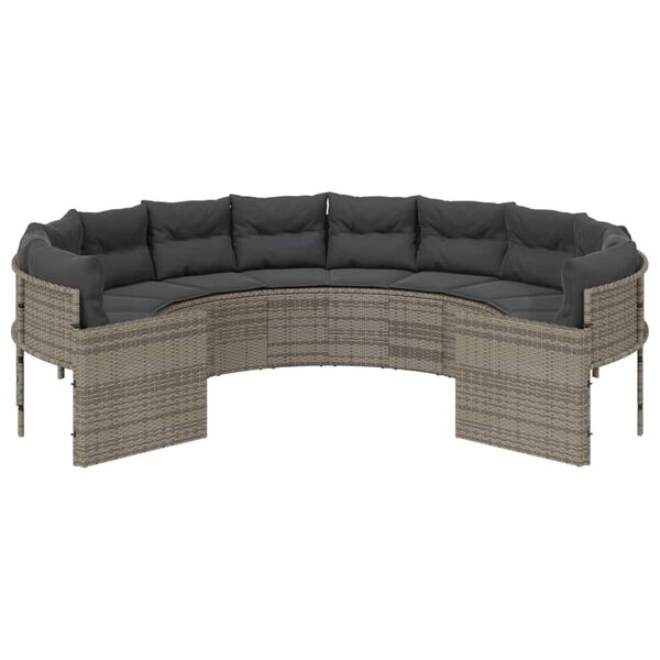 vidaXL Patio Sofa Gray