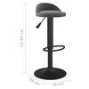 vidaXL Bar Stool Dark Grey