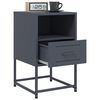vidaXL Bedside Cabinet Anthracite Steel Medium Bedside Cabinet