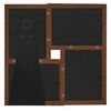 vidaXL Collage Photo Frame for 1.6x(13x7.1") Picture Dark Brown MDF